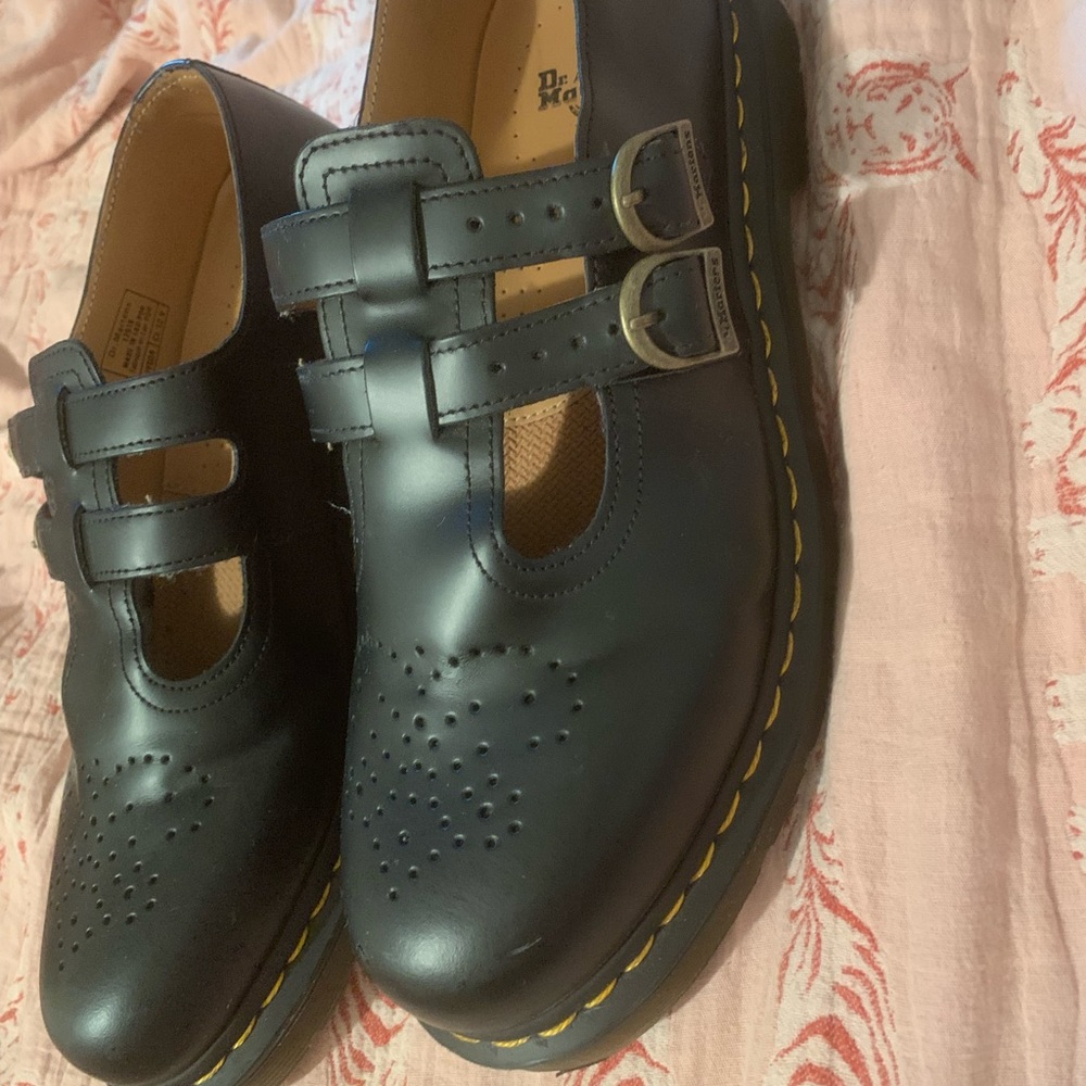 Dr. Marten double strap Mary Janes size 11 barely worn. Originally $130